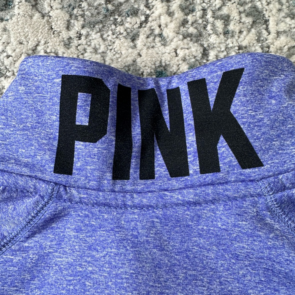 Victoria’s Secret PINK Quarter zip pullover with thumb holes. Size XS - Picture 5 of 7